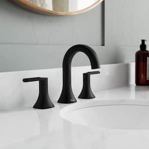 Vaneri 2-Handle 8-20 .Widespread Bathroom Faucet Matte Black