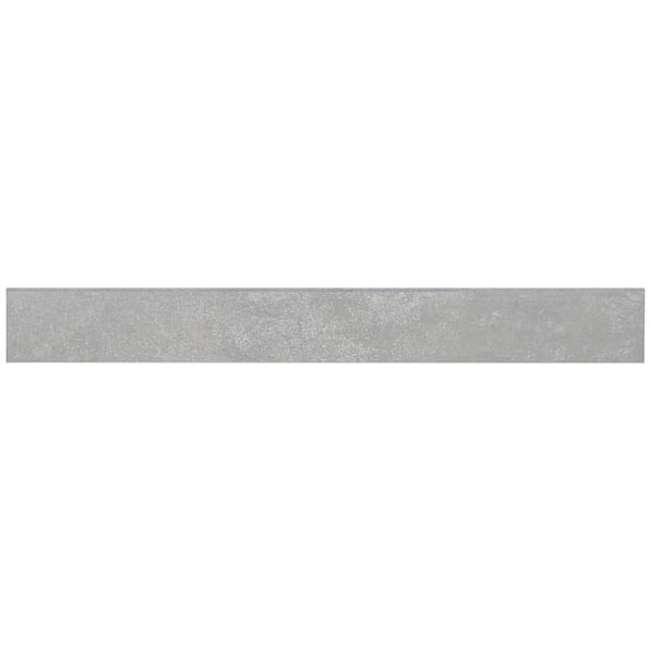Ivy Hill Tile Forge Slate Gray 2.83 in. x 23.62 in. Matte Porcelain Floor and Wall Bullnose Tile Trim