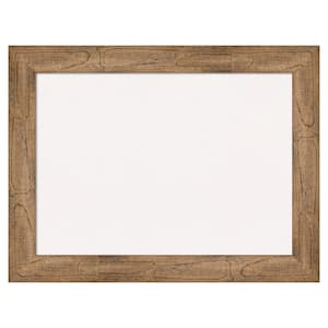 Owl Brown Wood White Corkboard 34 in. x 26 in. Bulletin Board Memo Board