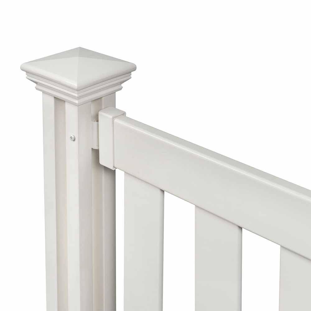 Davidson White Vinyl 5.5-ft Wide Portable Event Fence Kit