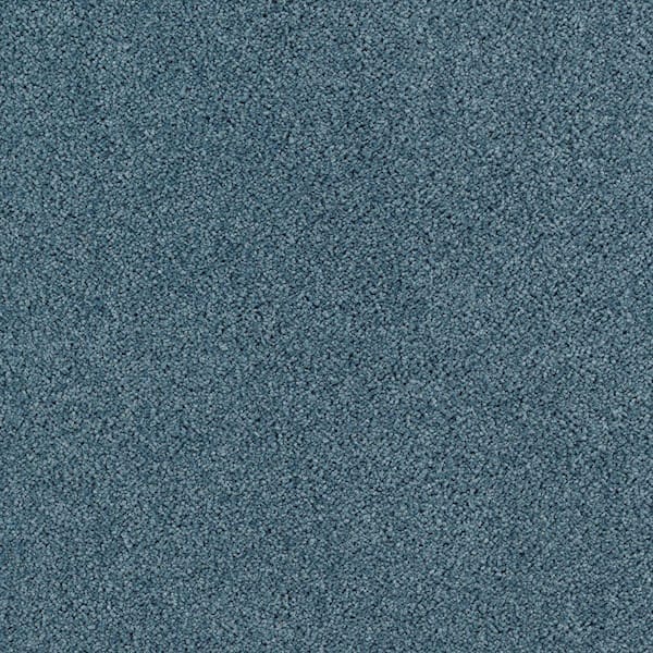 Home Decorators Collection Carpet Sample - Shining Moments III (S) - Color Cayman Blue Texture 8 in x 8 in