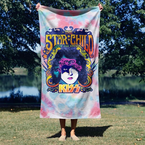 KISS The Star Child Microfiber Beach Towel 30 x 60 in.