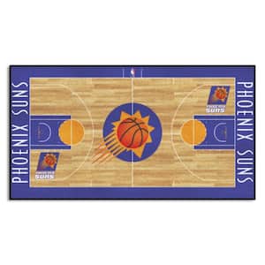 NBA Retro Phoenix Suns Purple 2 ft. x 4 ft. Court Area Rug