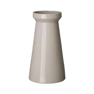 15.5 in Gray Ceramic Vic Vase