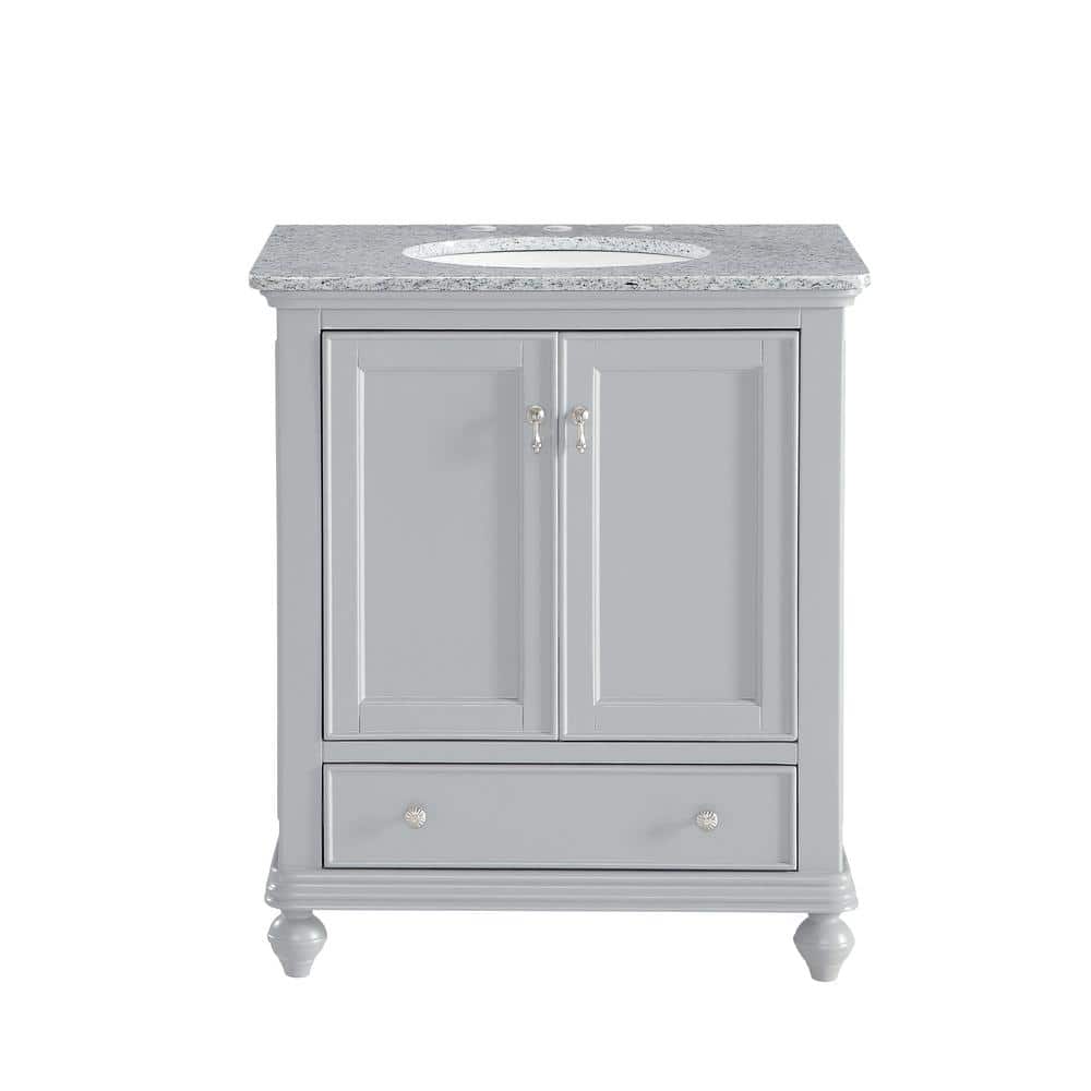 Simply Living 30 in. W x 21 in. D x 35 in. H Bath Vanity in Light Grey with