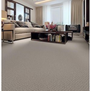 Hickory Lane - Mosaic - Gray 32.7 oz. SD Polyester Loop Installed Carpet
