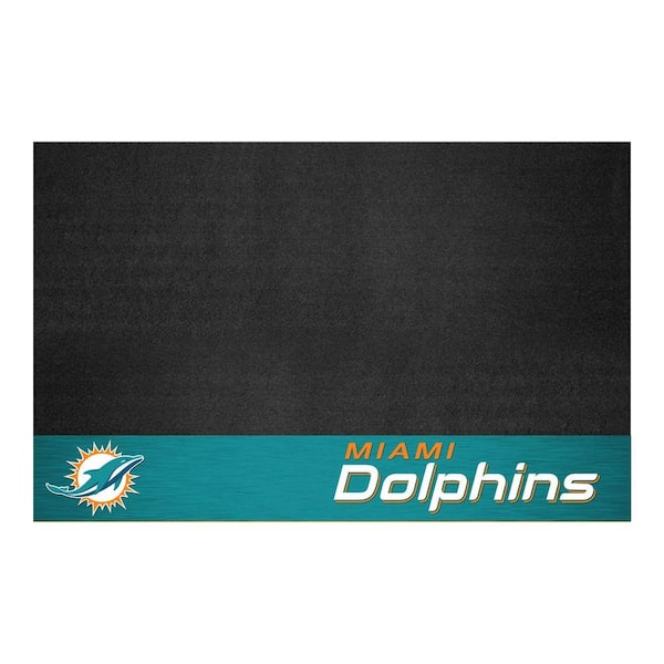 FANMATS Miami Dolphins 26 in. x 42 in. Grill Mat