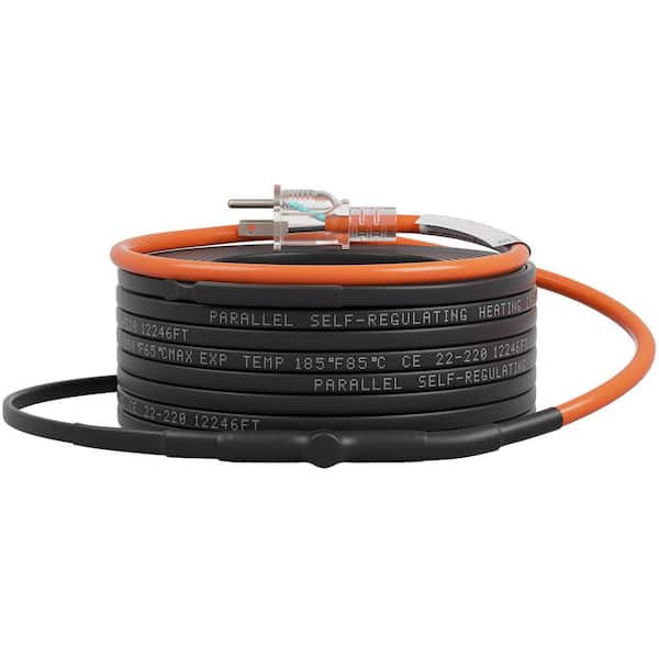 SKYSHALO Self-Regulating Pipe Heating Cable, 100 ft. 3-5-W/ft. 110-Volt Heat Tape for Pipes Freeze Protection, Protects PVC Hose