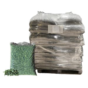 Green Rubber Mulch Playground and Landscape Mulch, 75 cu. ft. Pallet/50 Bags 1.5 cu. ft. each/2.77 cu. yds./2000 lbs.