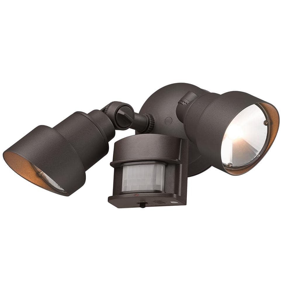 Architectural Bronze Motion Activated LED Security Floodlight