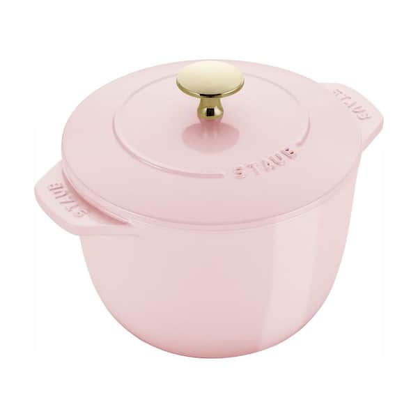 Cast Iron 1.5-qt. Porcelain-Enameled Cast Iron Petite French Oven Peony Pink