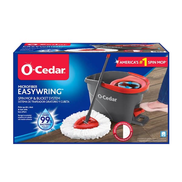 O-Cedar Easy Wring Spin Mop and Bucket Floor Cleaning System 