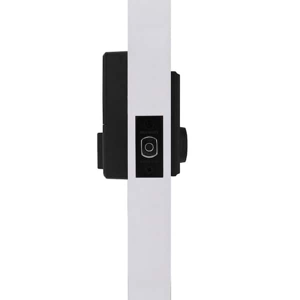 Defiant - Square Matte Black Compact Touch Electronic Single Cylinder Deadbolt