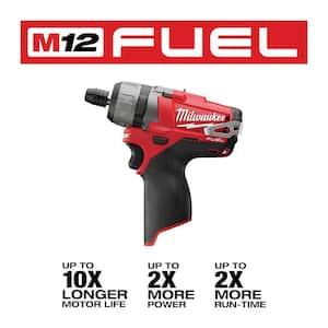 M12 FUEL 12V Lithium-Ion Brushless Cordless 1/4 in. Hex 2-Speed Screwdriver (Tool-Only)