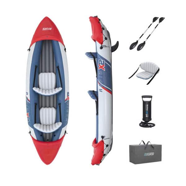 Hydro-Force Rapid X2 Inflatable 2-Person Kayak Outdoor Water Sport Set