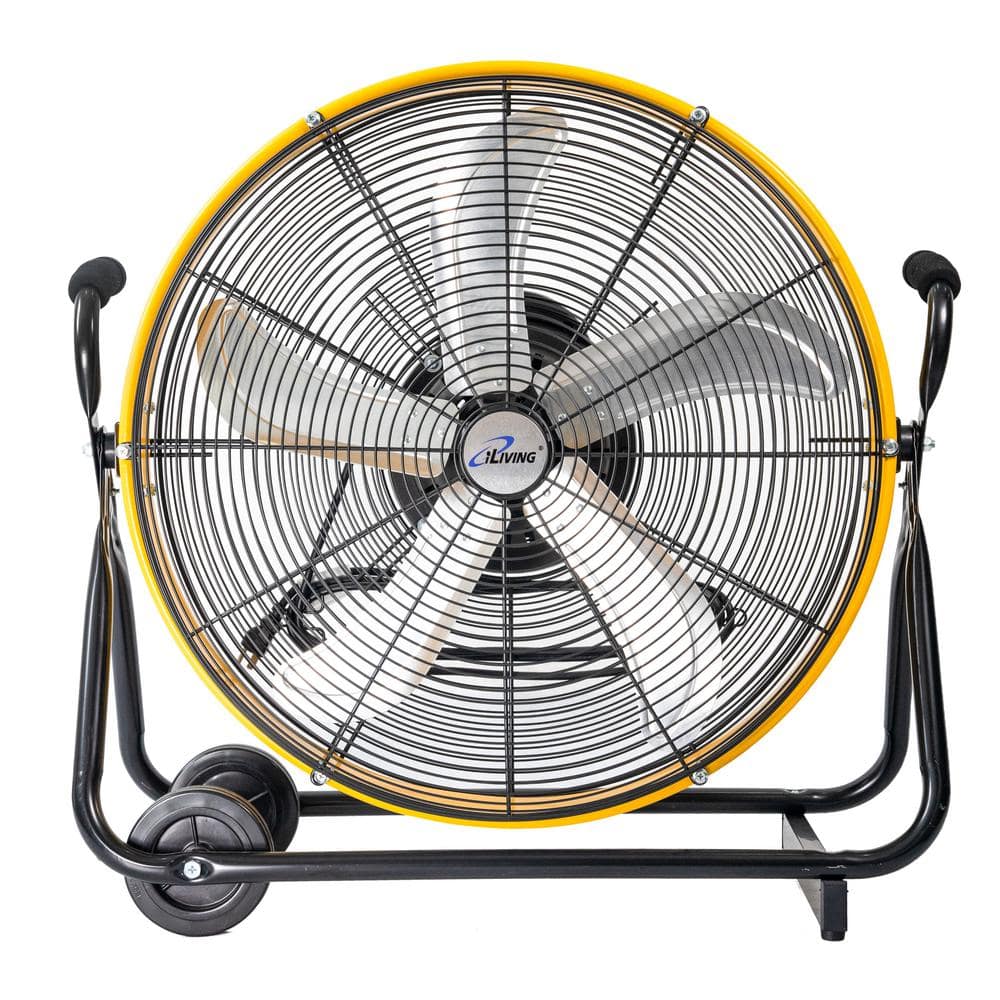 24 Inch 3-Speed Orbital Internal Oscillating High Velocity Barrel Floor Fan for Office, Garage, Warehouse, 7800 CFM price history on PriceWatchPro