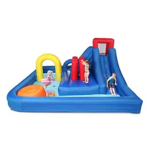 Inflatable Bounce House with Water Slide and Water Cannon
