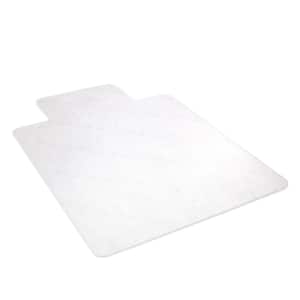 Hard Floor Clear 45 in. x 53 in. Vinyl EconoMat with Lip Chair Mat