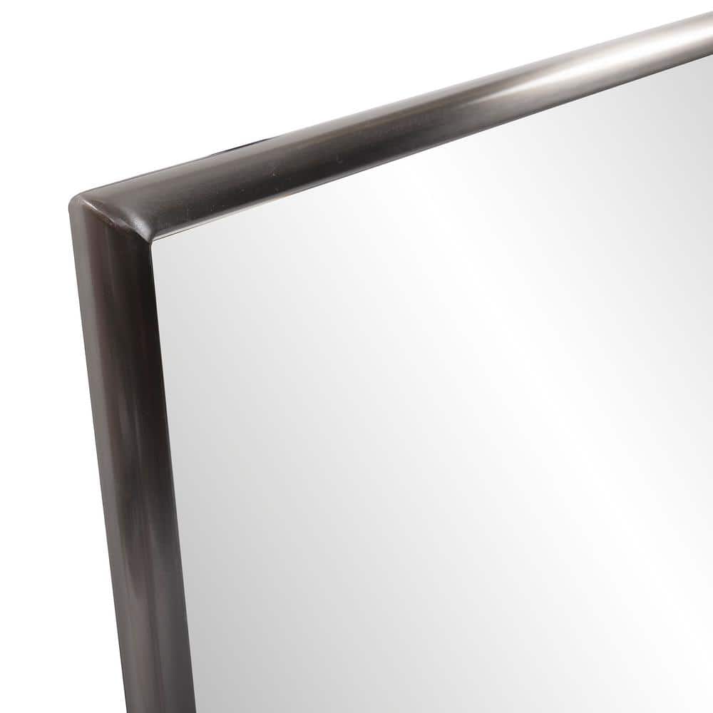 Yorkville Brushed Titanium Rectangular Vanity Mirror 22.5x34.5