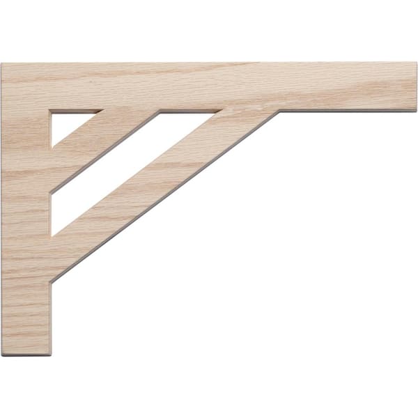 L.J. Smith Stair Parts #53 8.125 in. x 11.50 in. x 0.25 in. Birch Stair Bracket Right