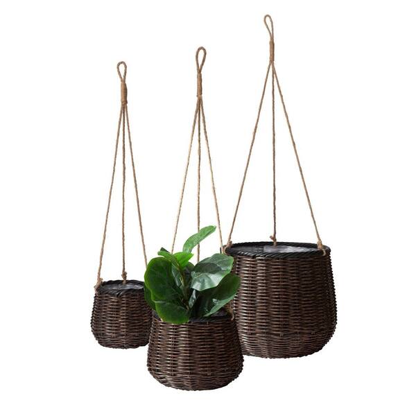 thumbnail image 2 of FRAKYEN Gold Hanging Planters For Indoor Plants 10 Inch With 2 of 14