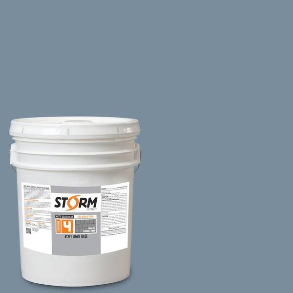 Storm System Category 4 5 gal. Max Blue Matte Exterior Wood Siding 100% Acrylic Stain
