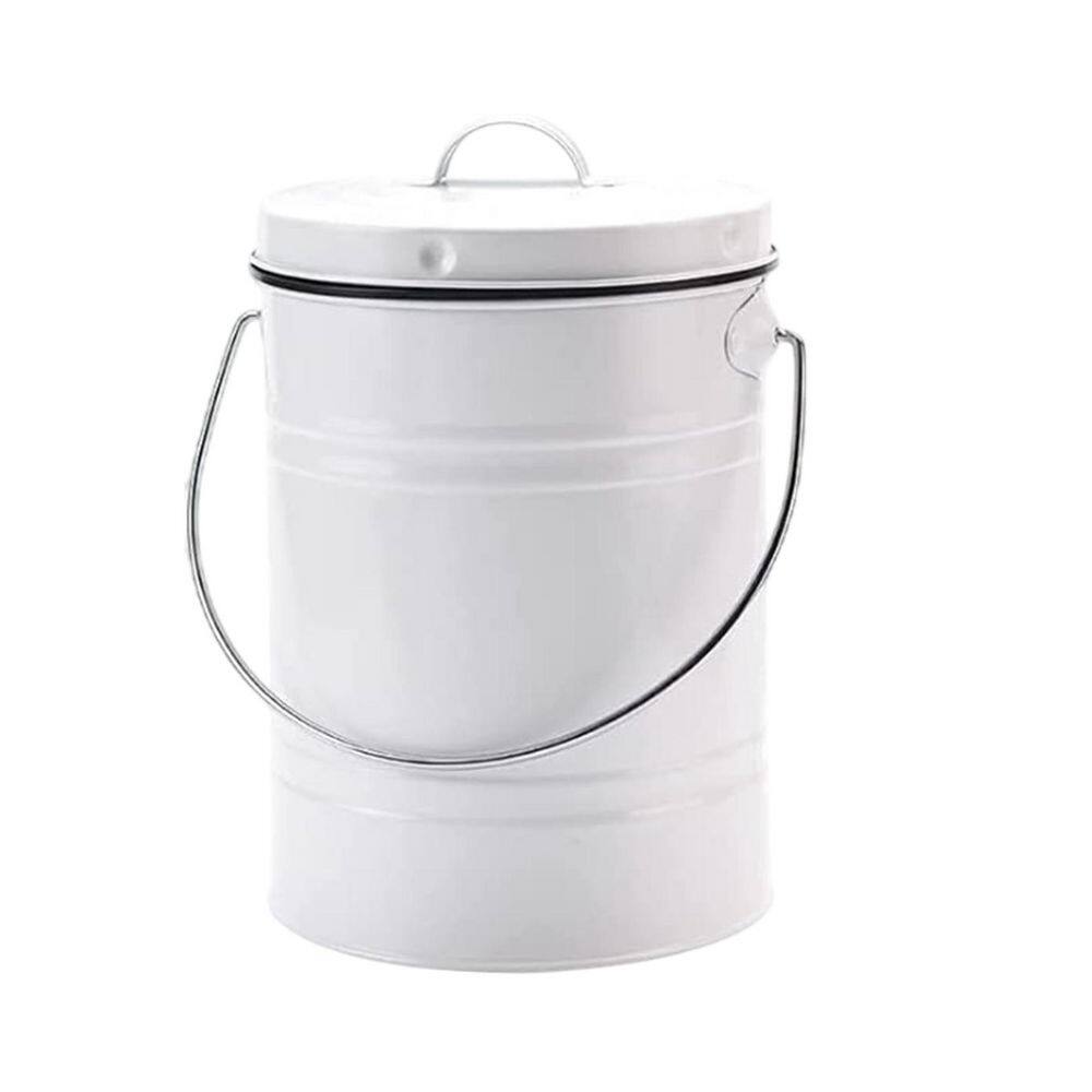 Small Indoor Kitchen Compost Bin Sealed with Lid for Food Waste White 1 Gal. Countertop Composter Container price history on PriceWatchPro