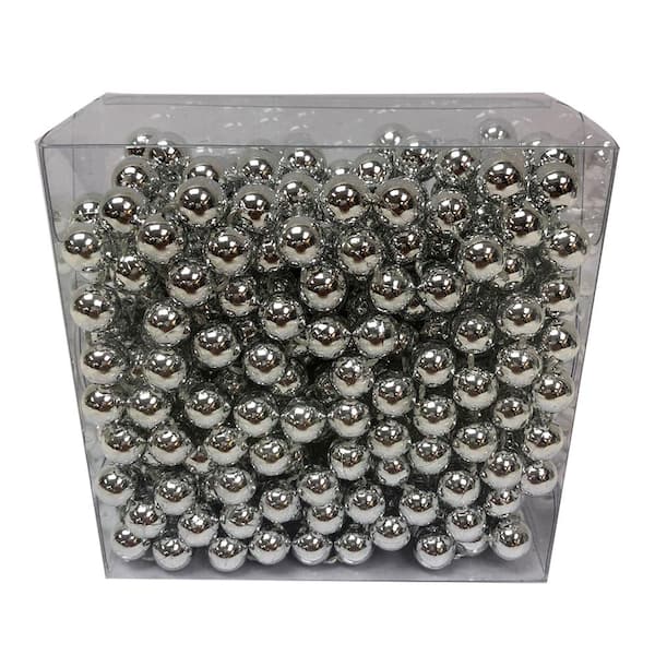 18 ft. Holiday Traditions Silver Icicle Christmas Ornaments