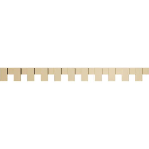 Ekena Millwork 1 in. D x 8 in. W x 88 in. L Primed Polyurethane Panel Moulding