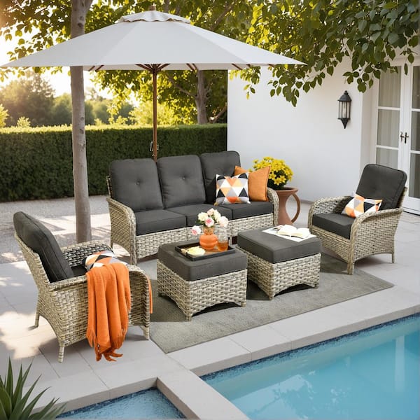 StyleWell Kendall Cove 4-Piece Steel Patio Conversation