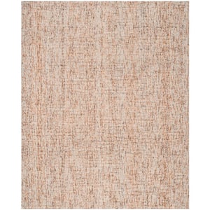 Abstract Beige/Rust 8 ft. x 10 ft. Solid Area Rug