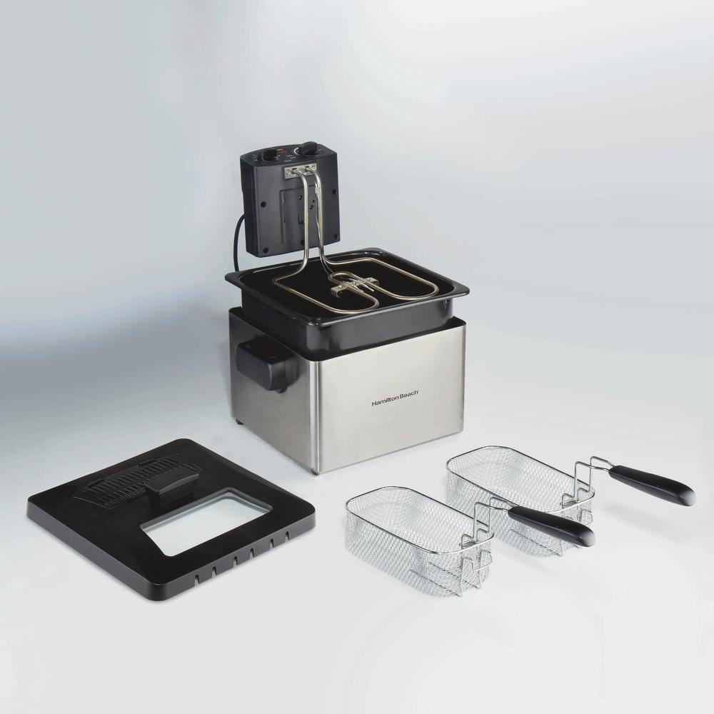Stainless Steel Dual Basket Electric Deep Fryer