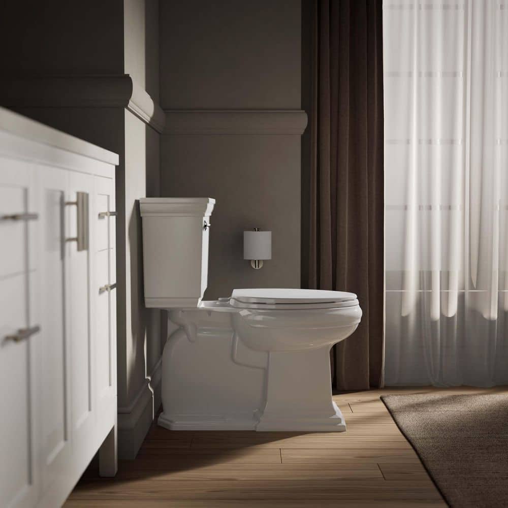 White Elongated Plastic Slow Close Toilet Seat