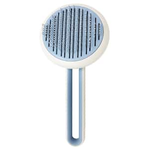 Concepto Modern Bristle Grooming Pet Deshedder Comb Blue