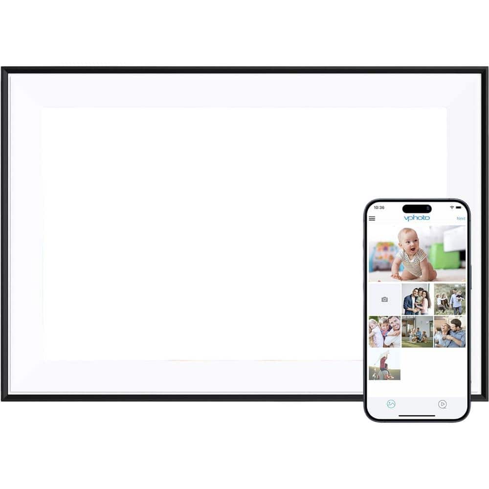 10.1 in. Digital Picture Frame with IPS Touch Screen, Auto Rotate and 16GB Storage in Black price history on PriceWatchPro