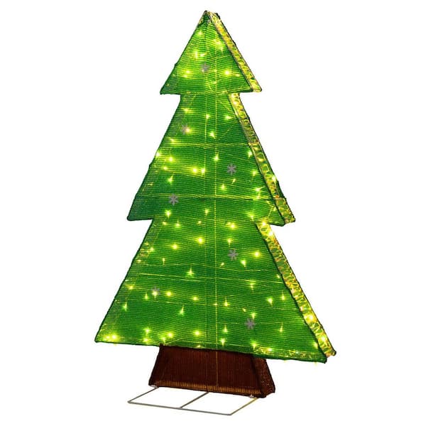 47 in. Pre-Lit Green Christmas Tree Christmas Decoration