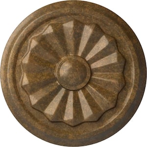 7-7/8 in. x 1-1/8 in. Olivia Urethane Ceiling Medallion (Fits Canopies upto 2-1/8 in.), Hand-Painted Rubbed Bronze