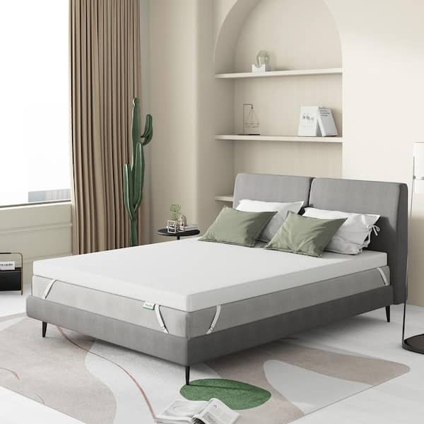 Novilla 4 in. Twin XL Gel Memory Foam Enhance Cooling Supportive and Pressure Relieving Mattress Topper