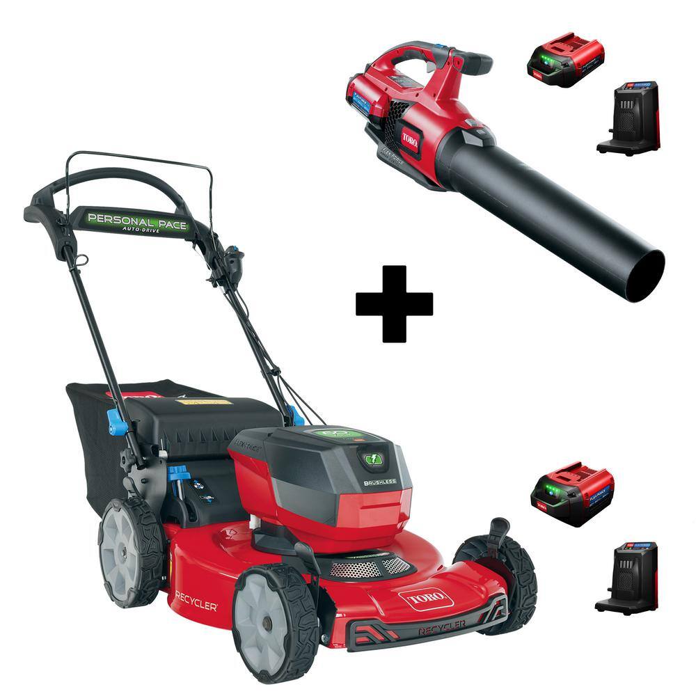 Toro Recycler 22 Smartstow 60 Volt Max Lithium Ion Cordless Battery Walk Behind Mower Ah