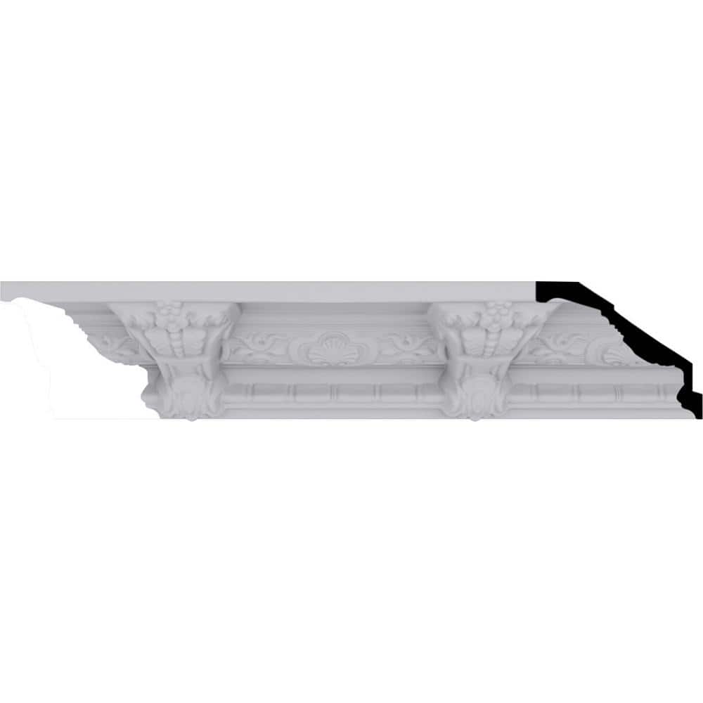 Monique 94.5" White Polyurethane Crown Moulding