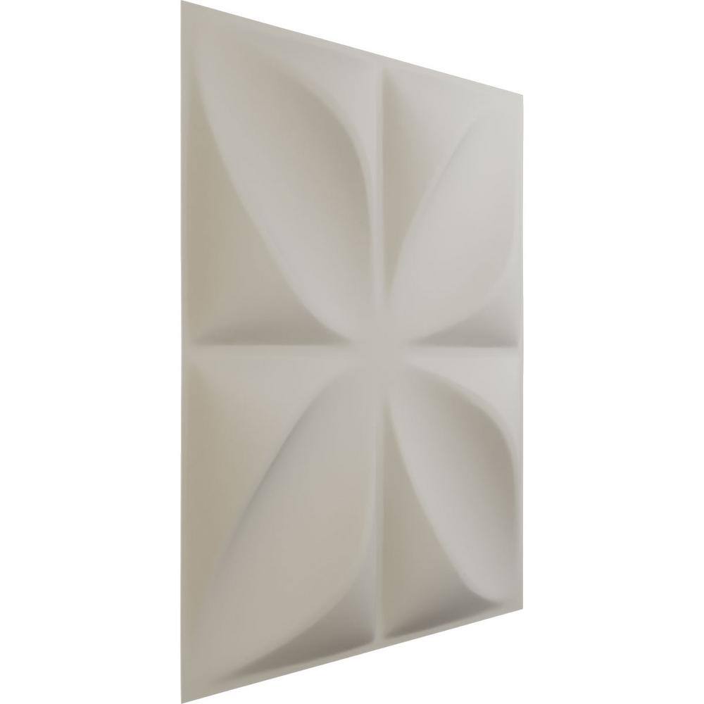 19-5/8" White PVC 3D Decorative Wall Panel