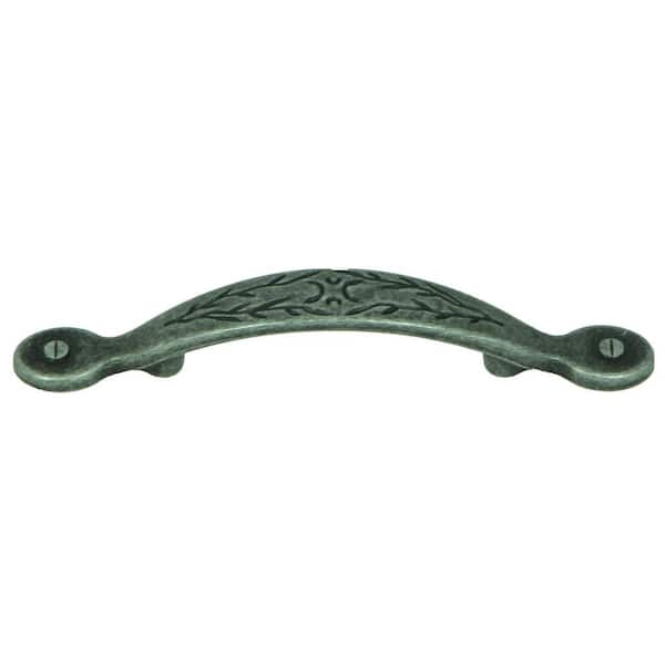 Stone Mill Hardware 3 in. Center-to-Center Swedish Iron Leaf Arch Cabinet Pull (10-Pack)