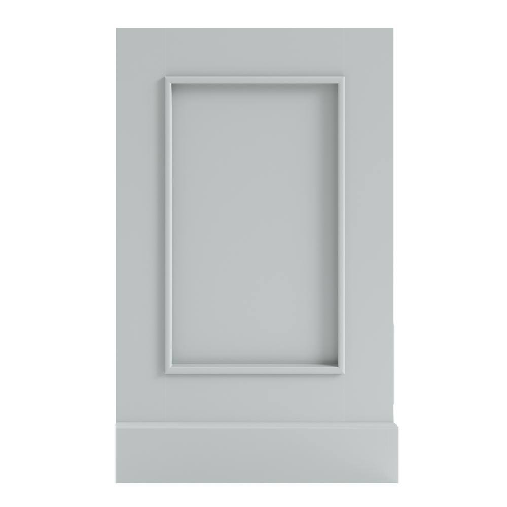 Stafford 73" Grey Double Freestanding Vanity Cabinet with Satin Brass Hardware