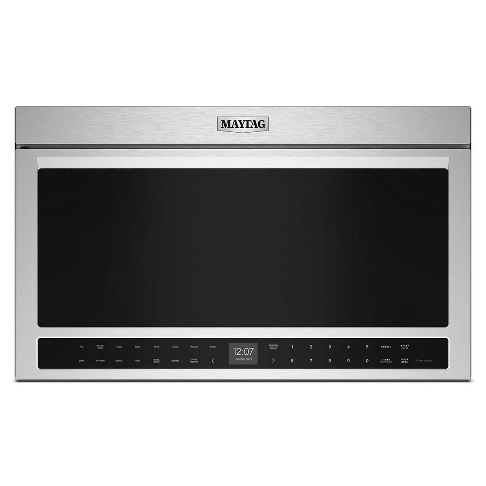 Whirlpool 30 in. 1.1 Cu. ft. OvertheRange Flush BuiltIn Microwave Toaster Oven Combo in