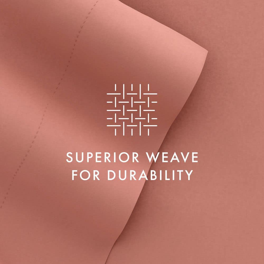 Twin XL Clay Solid Microfiber Deep Pocket Sheet Set