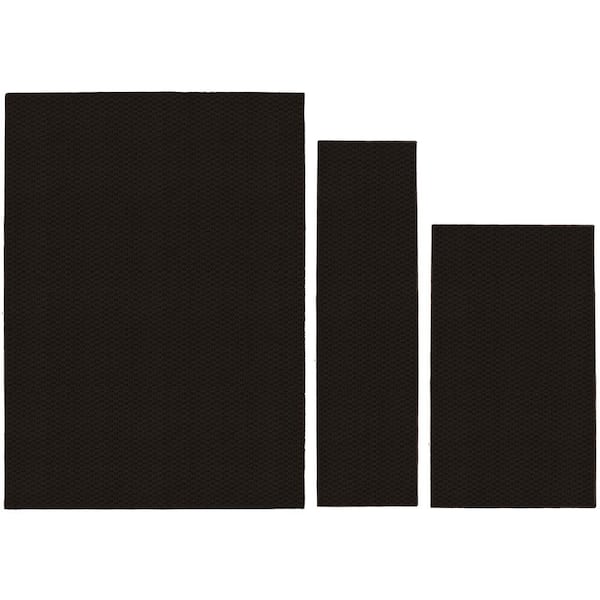 Garland Rug Town Square Mocha 5 ft. x 7 ft. (3-Piece) Rug Set