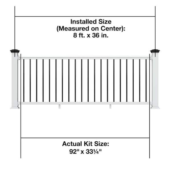 Veranda Traditional 8 ft. x 36 in. (Actual Size: 92 x 33 1/4