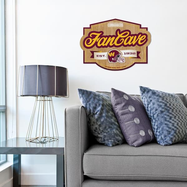 YouTheFan NFL Washington Commanders Fan Cave Decorative Sign