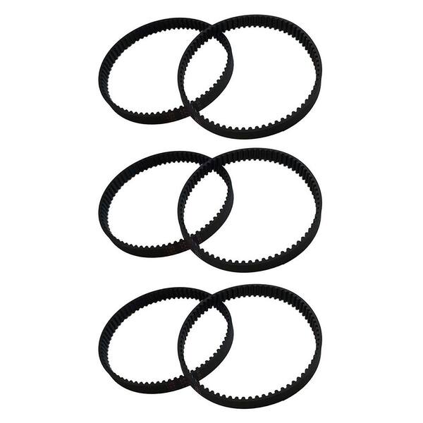 THINK CRUCIAL 6-Pack Replacement 8 mm Vacuum Belts, Fits Dyson DC17, Compatible with Part 911710-01