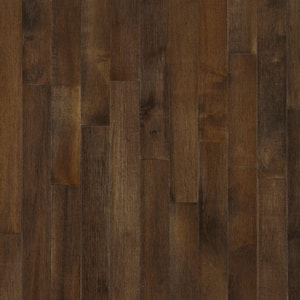 Cappuccino Maple 3/4 in. Thick x 3-1/4 in. Wide x Varying Length Solid Hardwood Flooring (22 sqft / case)